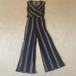 Ralph Lauren Navy and White Striped Jumpsuit
